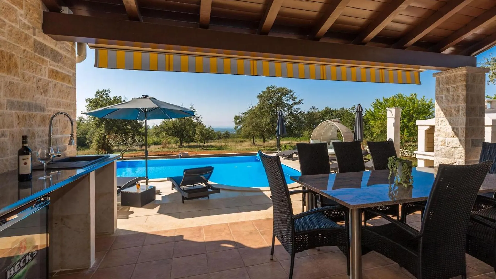 Tolles Ferienhaus In Deklici Mit Privatem Pool Kaštelir 0*,